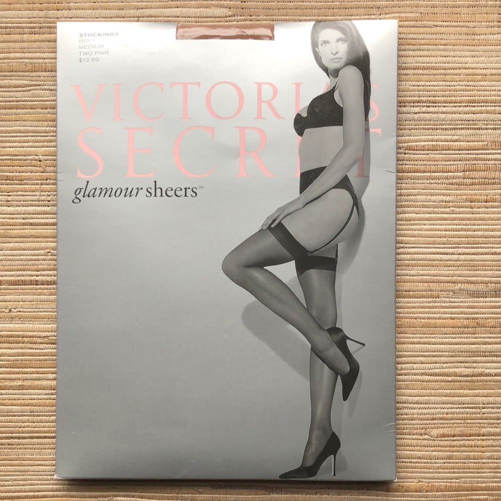 Vintage Victoria’s Secret Glamour Sheers stockings two pairs NIP